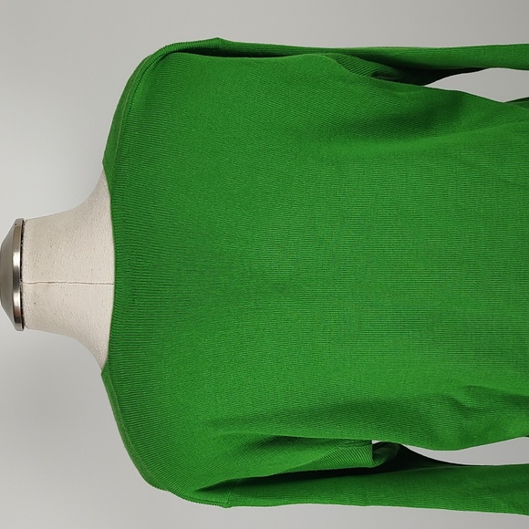 EUC 90s Made in Italy of Benetton Green Wool Blend Long Baggy Sweater SMALL - Picture 5 of 11